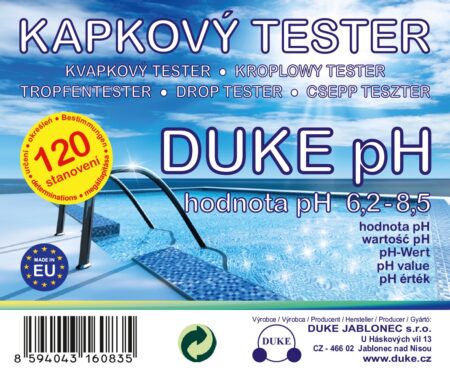 Kapkový tester DUKE pH