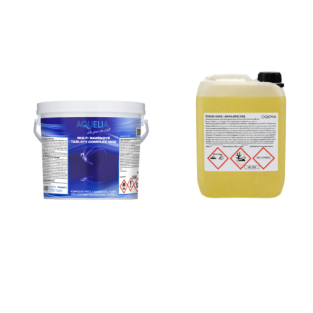 Výhodný set Bazénové tablety Complex Maxi 2 kg + Chlornan sodný