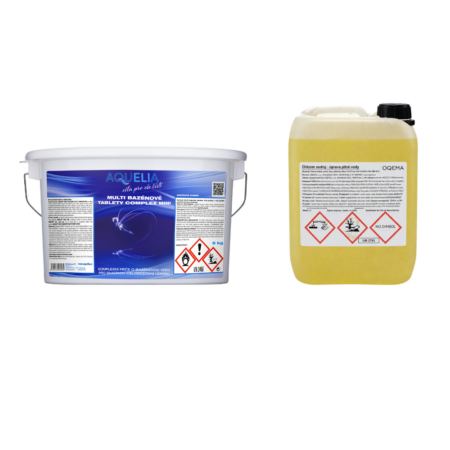 Výhodný set Bazénové tablety Complex Mini 5 kg + Chlornan sodný